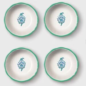 4pc Roller Rabbit x Target Bouquet Mini Bowls Blue - 11.5oz
